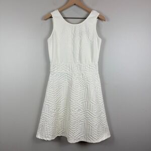 Desigual‎ Christian Lacroix Irene Dress Women L Cream Stretch Bridal Reception